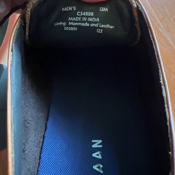 NIB Cole Haan Brown Leather Oxfords 13M - Picture 2 of 4